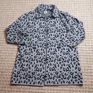 Ann Klein Cardigan Duster XL Sweater Top Button Up Coat Jacket